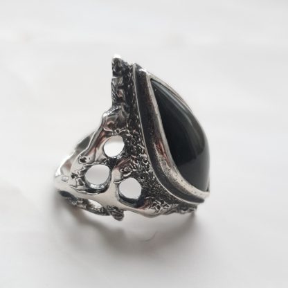 Rainbow obsidian ring - US 8 - Image 4