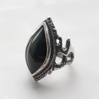 Rainbow obsidian ring - US 8