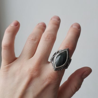 Rainbow obsidian ring - US 8 - Image 6
