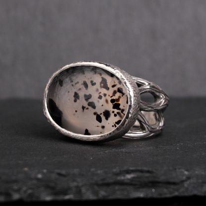 Montana agate twig ring - US 8 (18.2) - Image 3