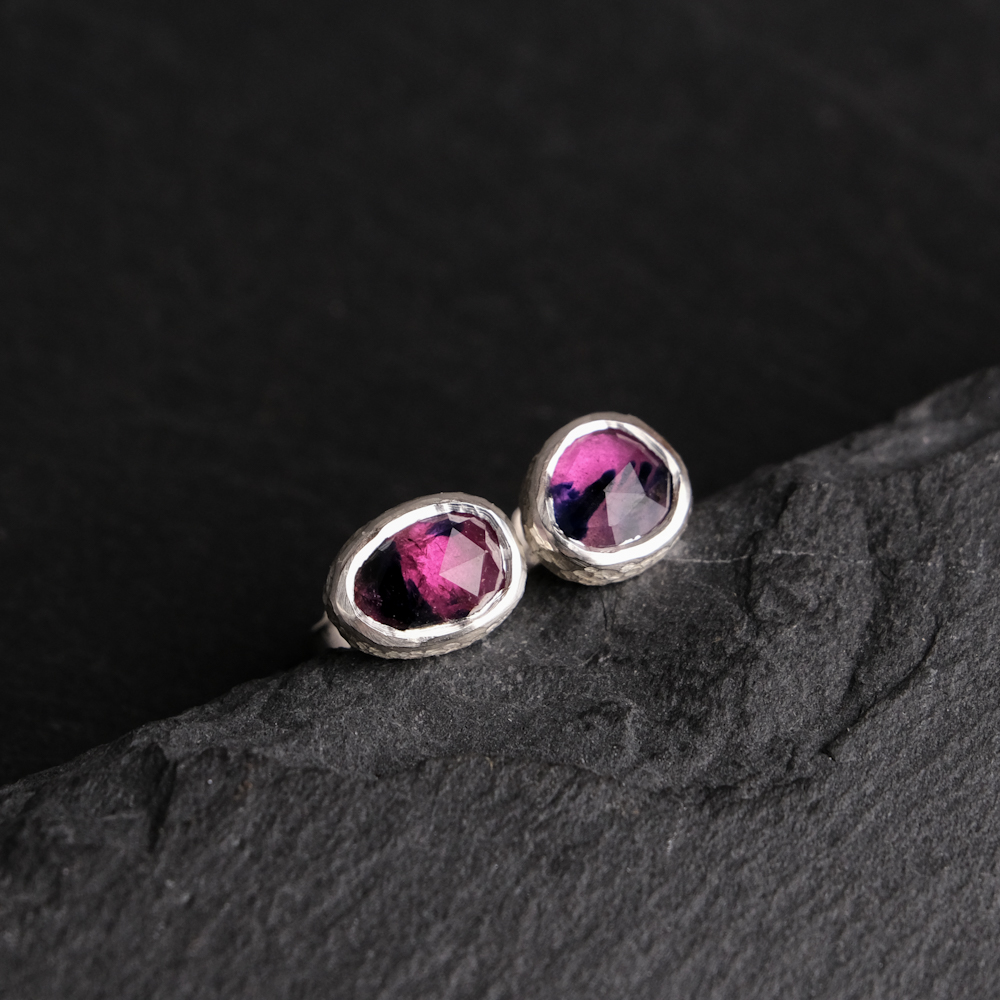 Sapphire stud earrings
